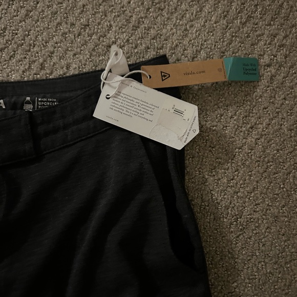 VISSLA Sofa Surfer Pant Men's Charcoal M Athletic Poly Stretch Jogger - Picture 6 of 6